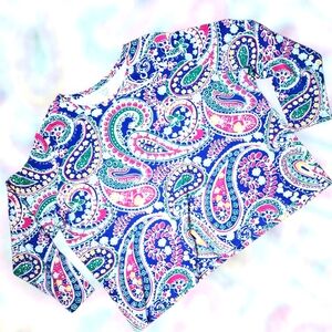 Kim Rogers Perfectly Soft Paisley Top – 3X